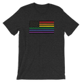 American Flag in Black and Pride Colors